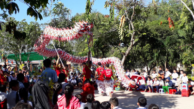 Múa lân sư rồng chào năm mới Đinh Hợi 2019